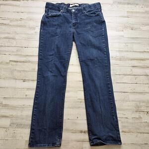 Levi's Perfect Waist 525 Jeans Women 12 S/C Blue Denim Cotton Straight Stretch